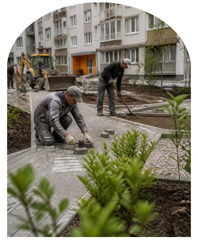 Благоустройство двора многоквартирного дома в Бугуруслане